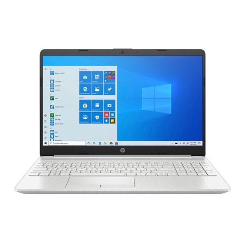 Laptop HP 15-DW3033DX 15.6", Intel Core i3 11va Gen-1115G4, 256GB ssd, 8GB ram, Uhd Graphics, Win10 Home, teclado inglés, plateado
