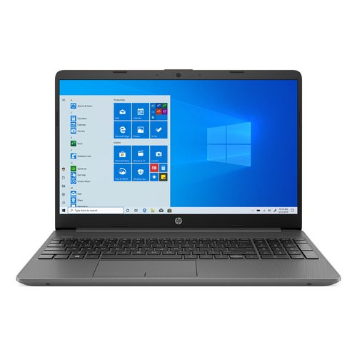 Laptop HP 15.6", Intel Core I3 10ma Gen 10110U, 256GB ssd, 4GB ram, Intel UHD Graphics, Win10, teclado español, gris