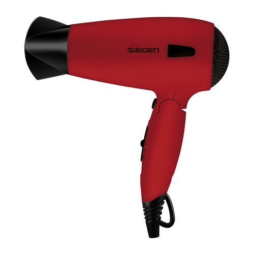 Secadora de cabello Siegen  SG-3012C03, 1700W, 2 niveles de velocidad y temperatura, rojo