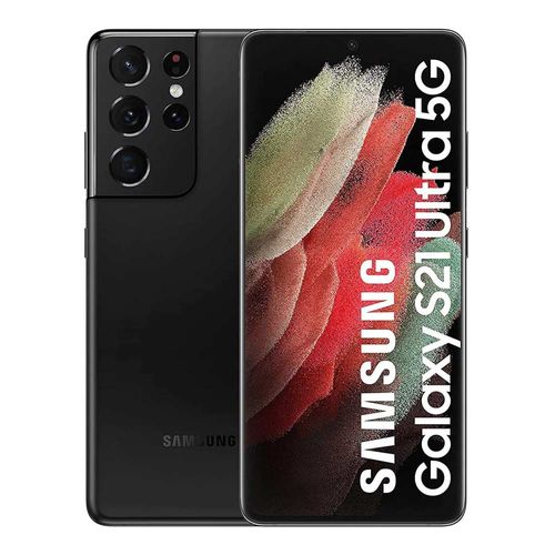 Celular Samsung Galaxy S21 Ultra 128GB, 12GB ram, cámara principal 108MP + 12MP + 10MP + 10MP, frontal 40MP, 6.8", Octa-core, negro