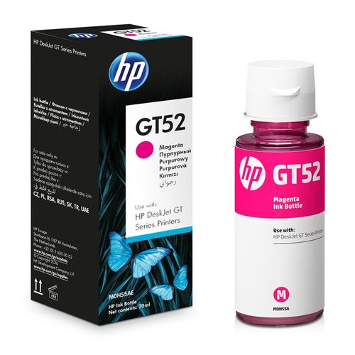 Botella de tinta  HP Gt52 magenta rinde 8000 páginas 70 ml