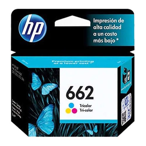 Cartucho de tinta HP 662 Advantage tricolor rinde 100 páginas