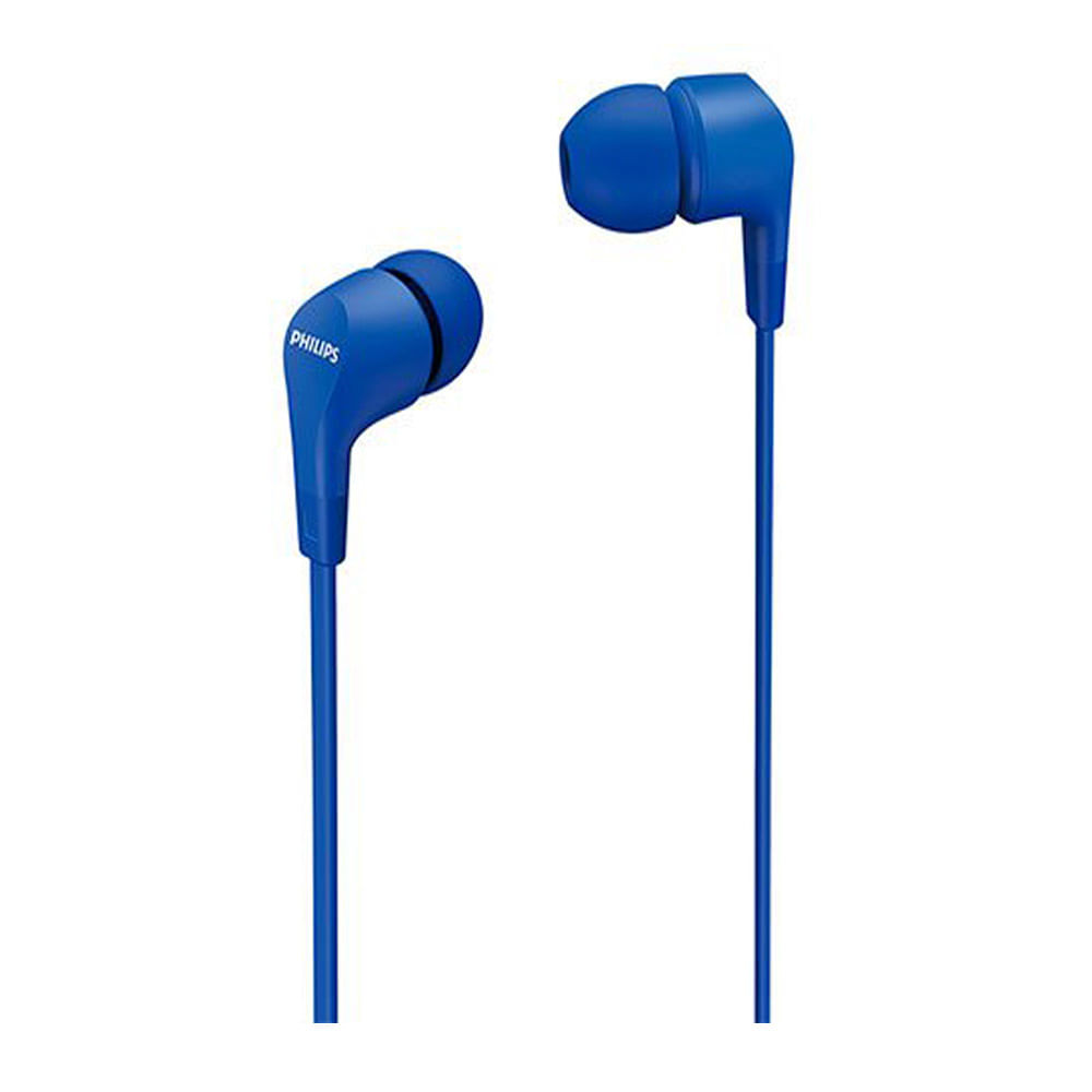 Audífonos in ear con micrófono Philips TAE1105 conector 3.5 mm, control de música y llamadas, azul