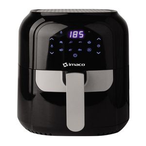 Freidora de aire Imaco AF5514 panel digital, 1400w, 4.2 litros, negro