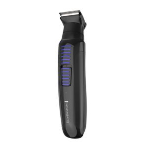 Recortador de barba Remington cuchillas de acero quirúrgico, autoafilables, 11 piezas, inalámbrico, recargable, negro