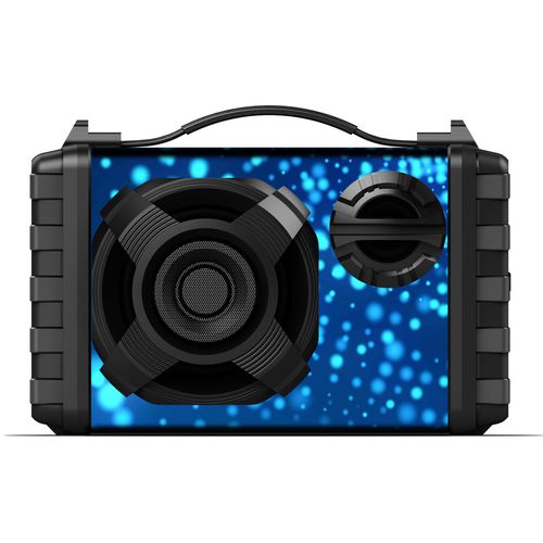 Parlante bluetooth Decibel Karaoke S114 10W, batería recargable, entrada usb, AUX/FM y tarjeta TF, azul