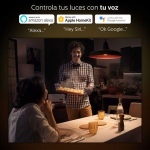 Foco inteligente Philips Hue Filamento Edison ST64 luz amarilla, wifi, 7w, tipo de bombilla E27, zigbee y bluetooth