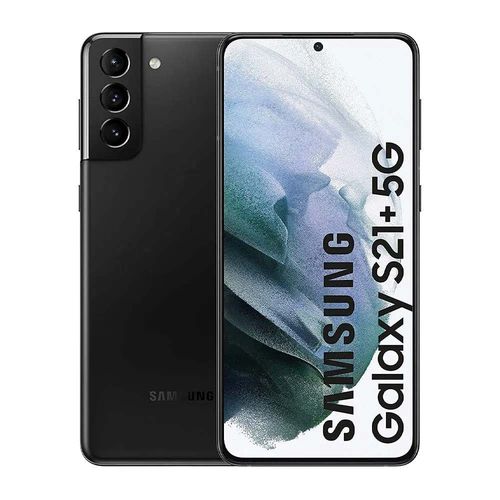 Celular Samsung Galaxy S21 Plus 5G 128GB, 8GB ram, cámara principal 64MP + 12MP + 12MP, frontal 10MP, 6.7", Octa Core, negro