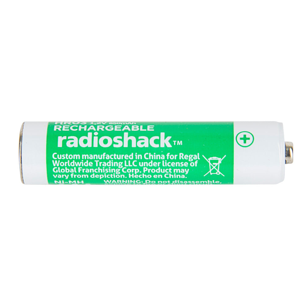 Cargador de pilas Radioshack AA/AAA, indicadores LED, sensor de