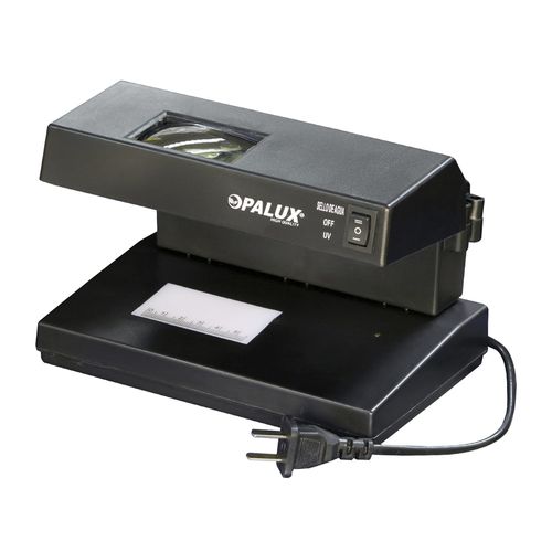 Detector de billetes falsos Opalux con luz UV 9w, sello de agua, lupa 220v