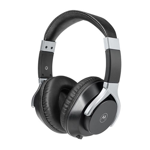 Audífono on ear con micrófono Motorola XT 200 Bass almohadillas acolchadas, conector 3.5 mm, control de llamadas, comandos de voz, negro