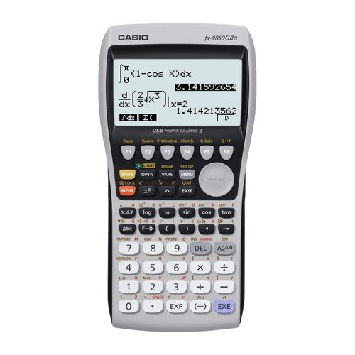 Calculadora científica Casio FX-9860GII 12 dígitos, más de 2900 funciones, funciona a pila