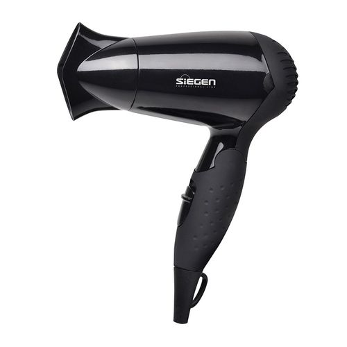 Secadora de cabello Siegen SG-3005, 1200 W, 2 niveles de velocidad y temperatura, negro
