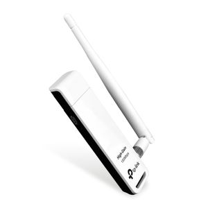 Adaptador de red TP-Link TL-WN722N inalámbrico, conexión usb, frecuencia 2.4 GHz, 150 mbps, 1 antena