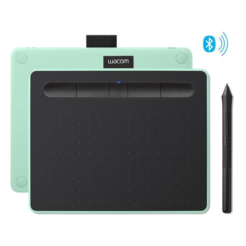 Tableta gráfica Wacom Intuos Small 7", lápiz Pen 4K, conexión usb/bluetooth, pistachio