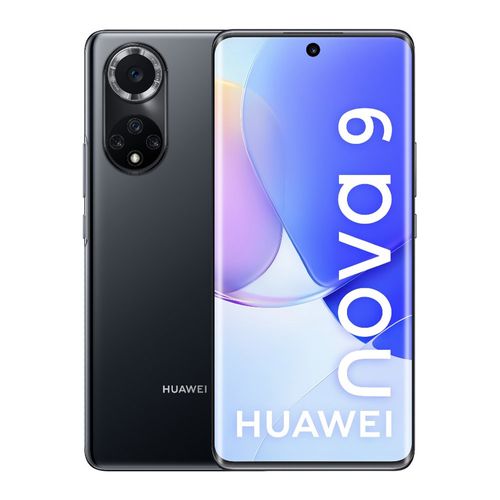 Celular Huawei Nova 9 128GB, 8GB ram, cámara principal 50MP + 8MP + 2MP + 2MP, frontal 32MP, 6.57", Qualcomm Snapdragon, negro