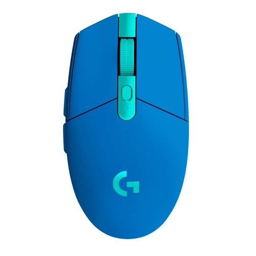 Mouse gamer inalámbrico Logitech G G305 Lightspeed Wireless, receptor usb, 12000 dpi, 6 botones, usa pila, azul