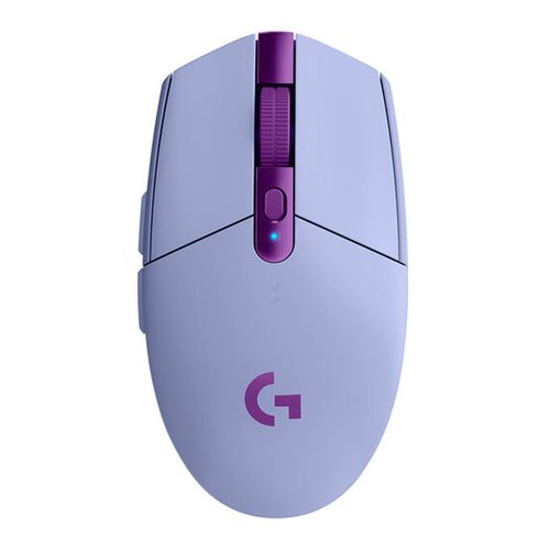 Mouse gamer inalámbrico Logitech G G305 Lightspeed Wireless, receptor usb, 12000 dpi, 6 botones, usa pila, lila