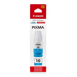Botella de Tinta Canon GI10C Cyan rinde 7700 páginas 70ml
