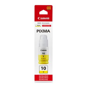 Botella de tinta Canon GI10Y amarillo, rinde 7700 páginas 70ml