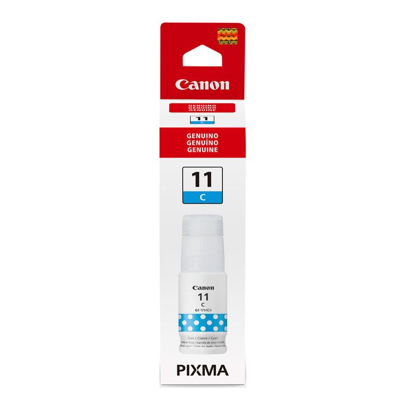 Canon GI-11 Cyan 70ml 6000 páginas frontal empaque