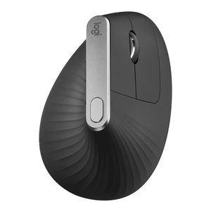 Mouse ergonómico inalámbrico vertical Logitech MX bluetooth, 4000 dpi, 4 botones, recargable, negro