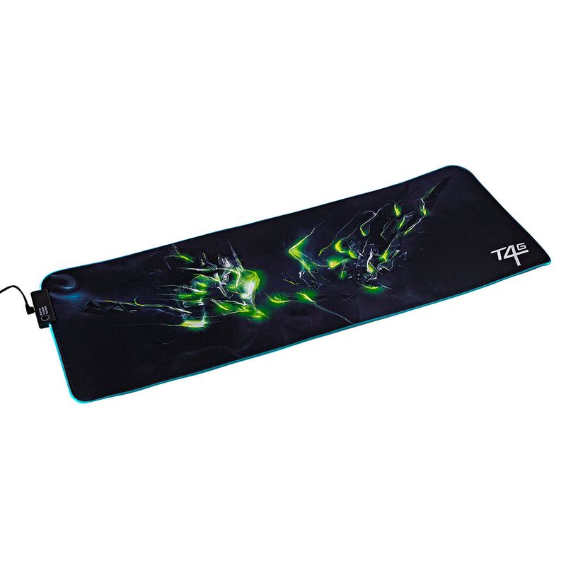 Mouse pad gaming Teraware MP15 XL, 80 x 30 cm, luces led rgb