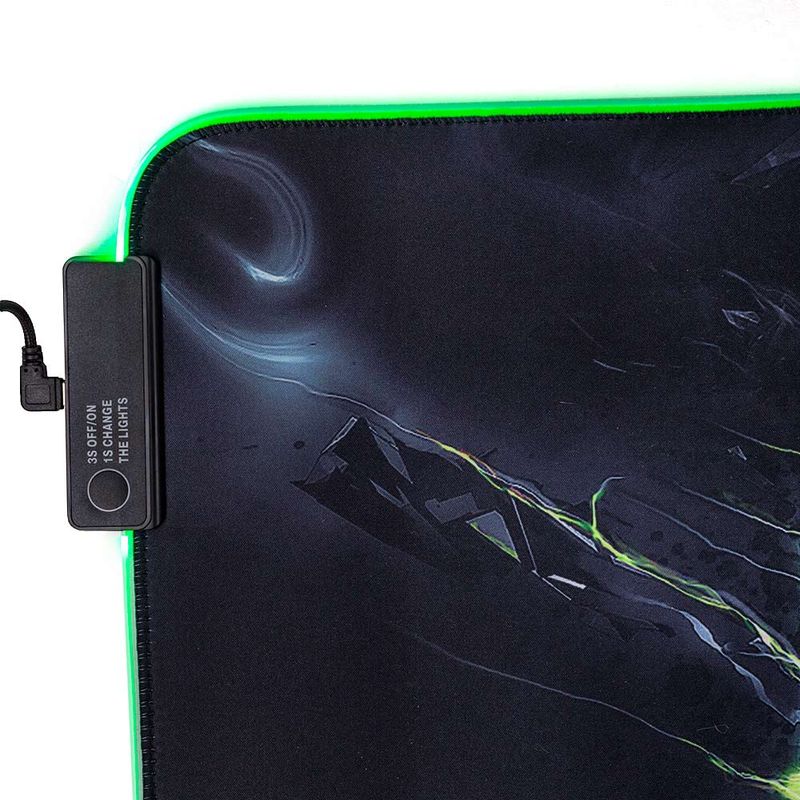 Mouse pad gaming Teraware MP15 XL, 80 x 30 cm, luces led rgb