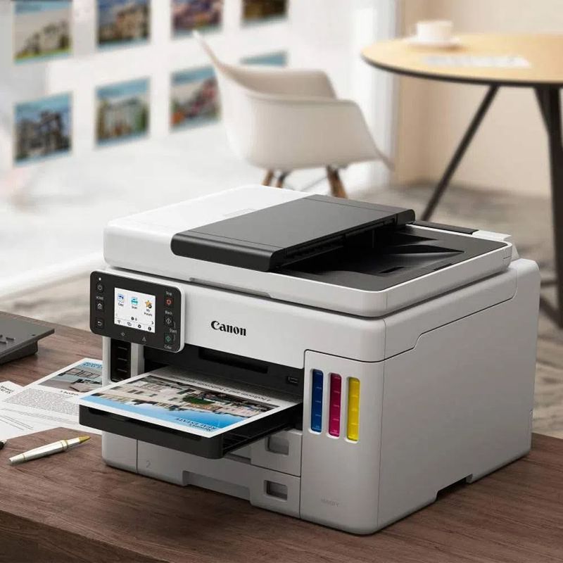 Canon MAXIFY GX7010 multifuncional wifi inalámbrica Canon MAXIFY GX7010 multifuncional wifi frontal ambiente