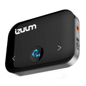 Adaptador bluetooth de audio Izuum 3.5 mm, modo transmisor y receptor para dispositivos, negro