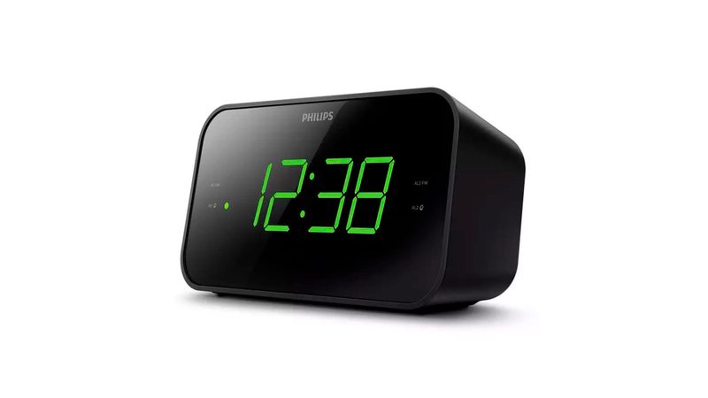 Radio reloj despertador Philips TAR3306 FM, alarma dual, temporizador,  batería de reserva, negro - Coolbox