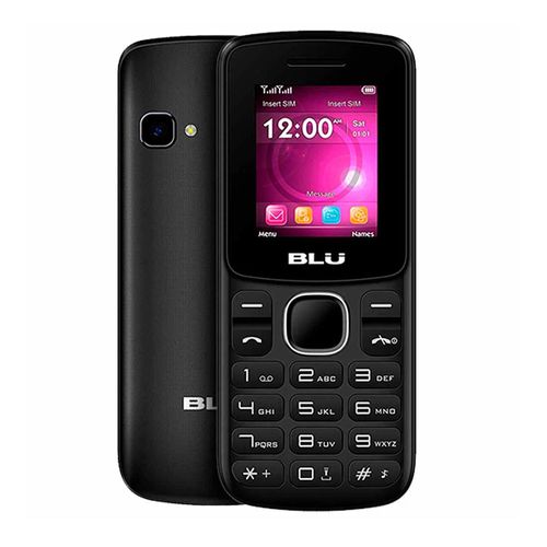 Celular Blu A120 3G, 32MB, 32MB ram, cámara VGA, 600 mAh, 1.8", negro