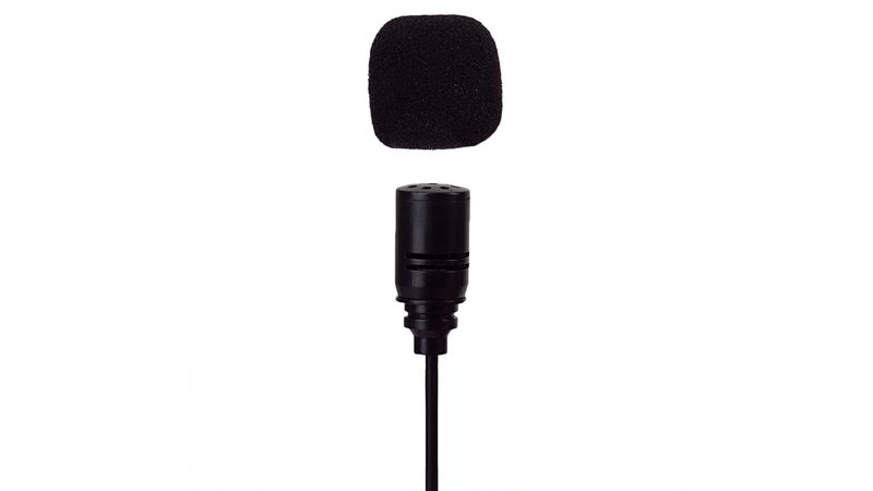 Micrófono de solapa Radioshack omnidireccional 3.5 mm, cable 1.5 metros