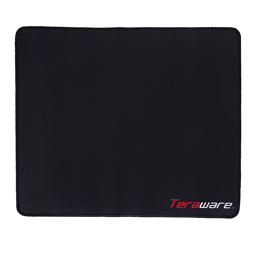Alfombrilla ratón gamer Teraware M, 36 x 30 cm, antideslizante, negro