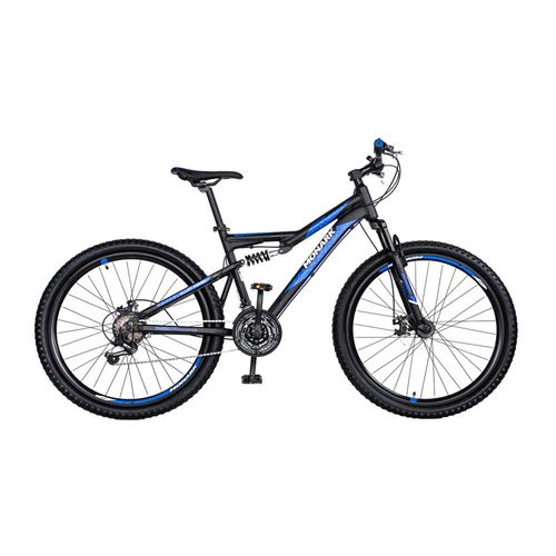 Bicicleta montañera Monark Tornado aro 27.5", negro y azul