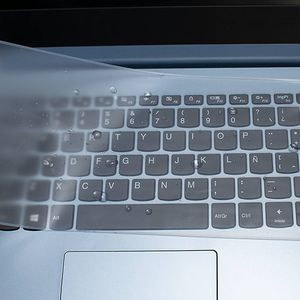 Protector de teclado Teraware para laptop de 15", silicona, cubre hasta 31 cm, transparente
