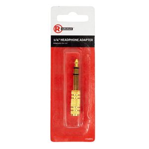 Adaptador para audífonos o micrófonos Radioshack 1/8", puntas chapadas en oro
