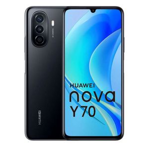 Celular Huawei Nova Y70 128GB, 4GB ram, cámara principal 48MP + 5MP + 2MP, frontal 8MP, 6.75", Kirin, negro