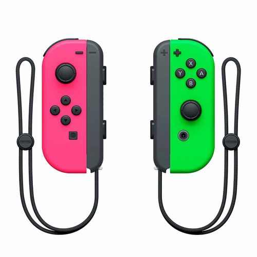 Mando Nintendo Joy-Con para switch rosado y verde