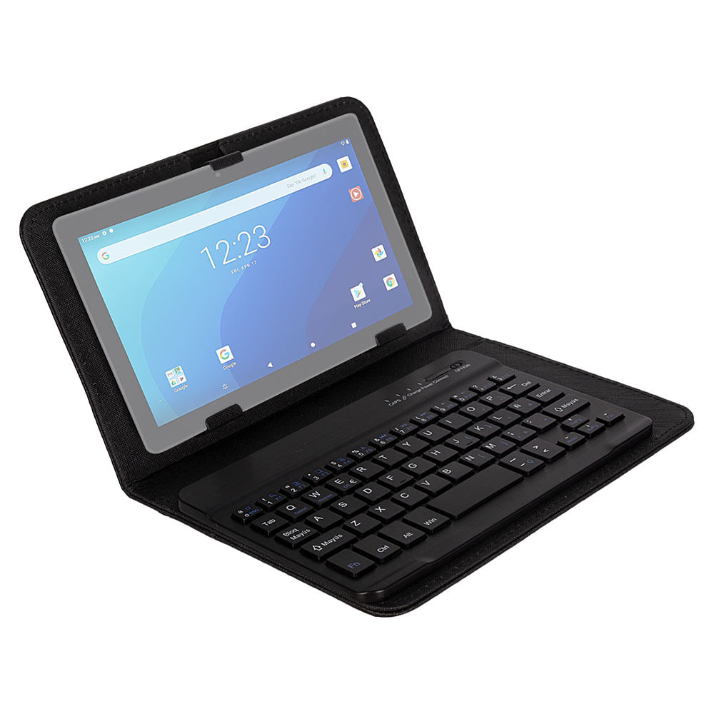 Estuche para tablet Teraware 7" con teclado bluetooth, negro