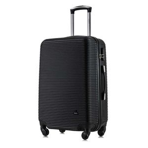 Maleta de bodega Dukap Royal 71 cm, capacidad 23 kg, 4 ruedas 360°, cerradura de combinación, ABS, negro