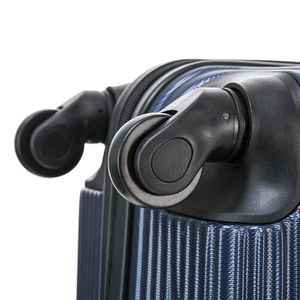 Set de 3 maletas de bodega Dukap Royal 51, 61 y 71 cm, capacidad 10, 15, 23 kg, 4 ruedas 360°, cerradura de combinación, ABS, azul