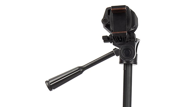 Trípode para cámara fotográfica, altura 51.6 cm - 136 cm, compatible con  Nikon, Canon, Sony, cabezal giratorio 360°, aluminio, carga máx. 3 kg