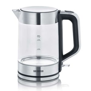Hervidor Severin WK3420, 2200 W, 1.7 litros, de cristal, transparente