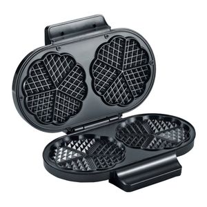 Waflera doble Severin WA2106 1200w, capacidad 2 wafles, plateado