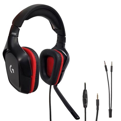 Audífonos gamer Logitech G G332 conexión 3.5 mm, 39 ohm, sensibilidad 107 dB, compatibile PC y consolas