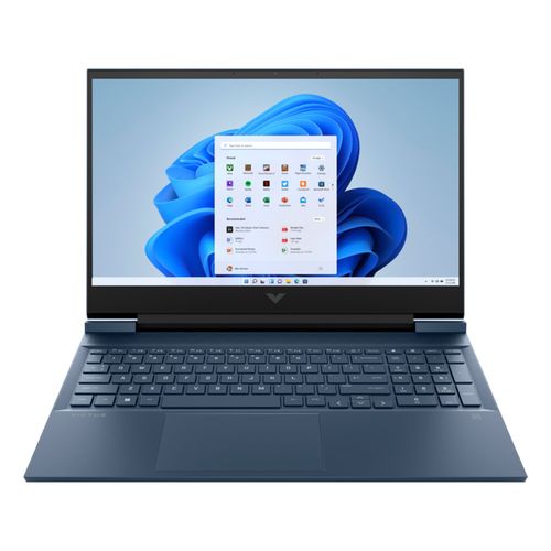 Laptop HP Victus 16-D0507LA 16.1", Intel Core i5-11400H 11va Gen, 512GB ssd, 8GB ram, GeForce RTX3050/4GB, Win10 Home, teclado español, azul
