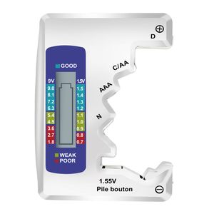 Probador de pilas Jetion compatible con AA / AAA / 9V / 1.5 V / C / D / N8