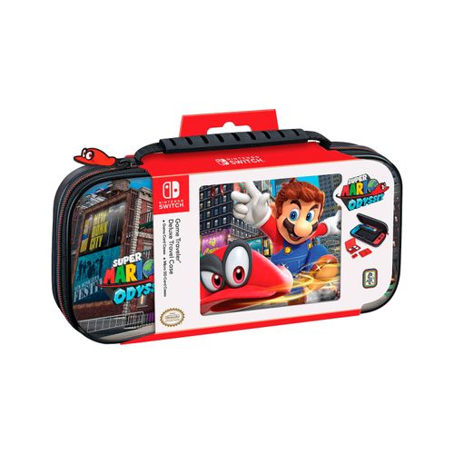 Game Traveler Deluxe Travel Case Nintendo Switch Super Mario Odyssey, rígido, multicolor