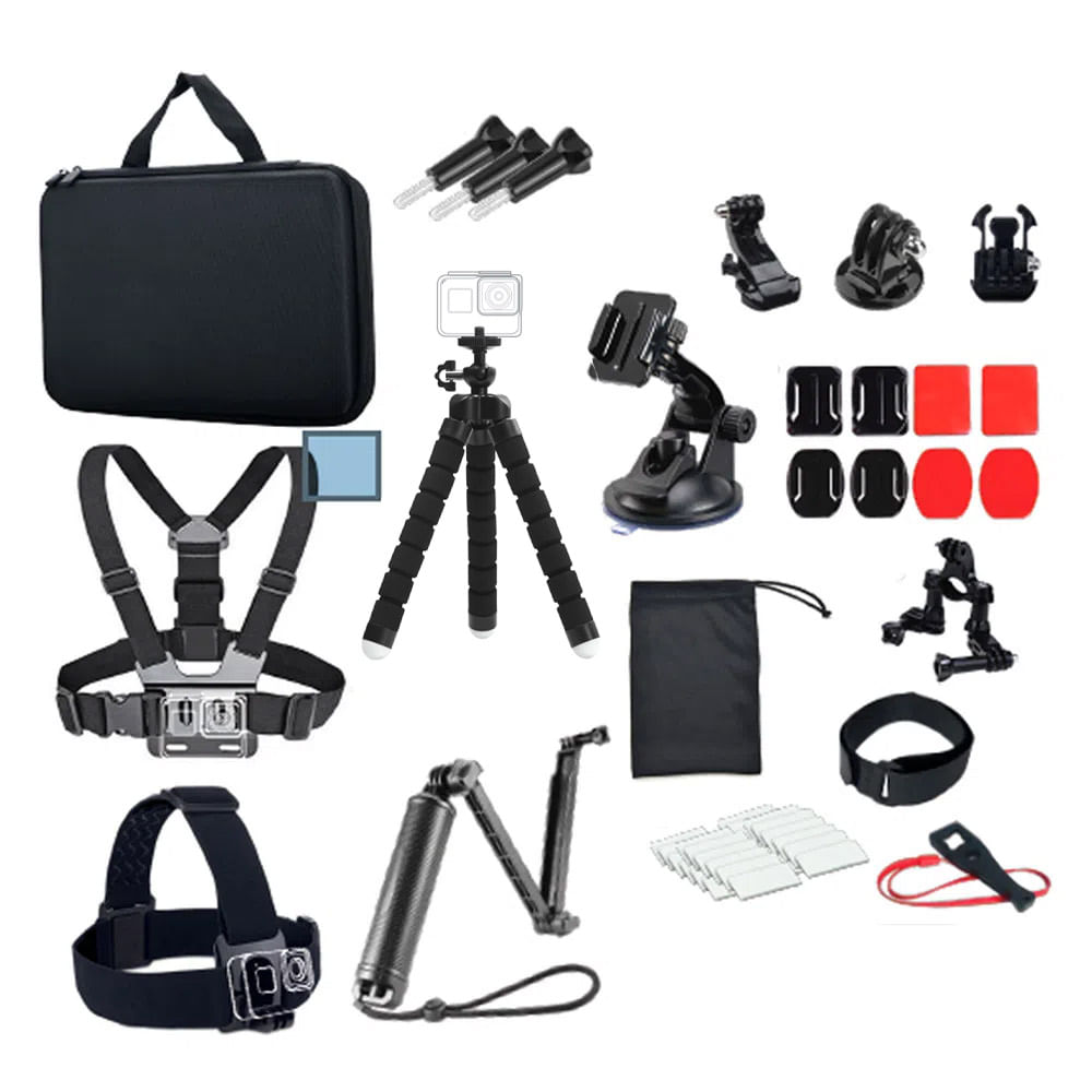 Pack de accesorios para tu cámara de acción (Xiaomi, SJCAM, GoPro o GitUp)  